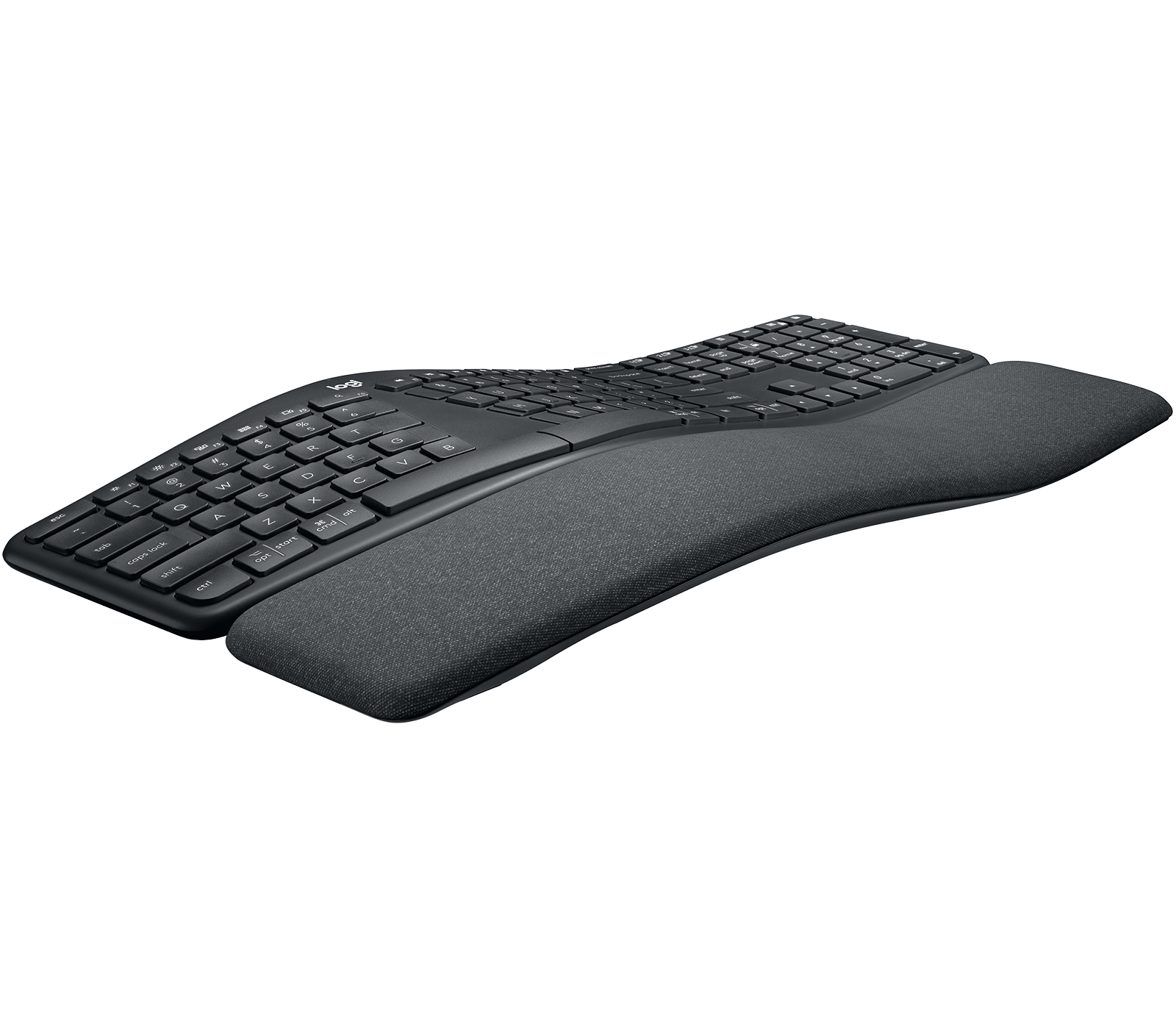 Logitech ERGO K860 - Teclado - inalámbrico - 2.4 GHz, Bluetooth 5.0 - grafito