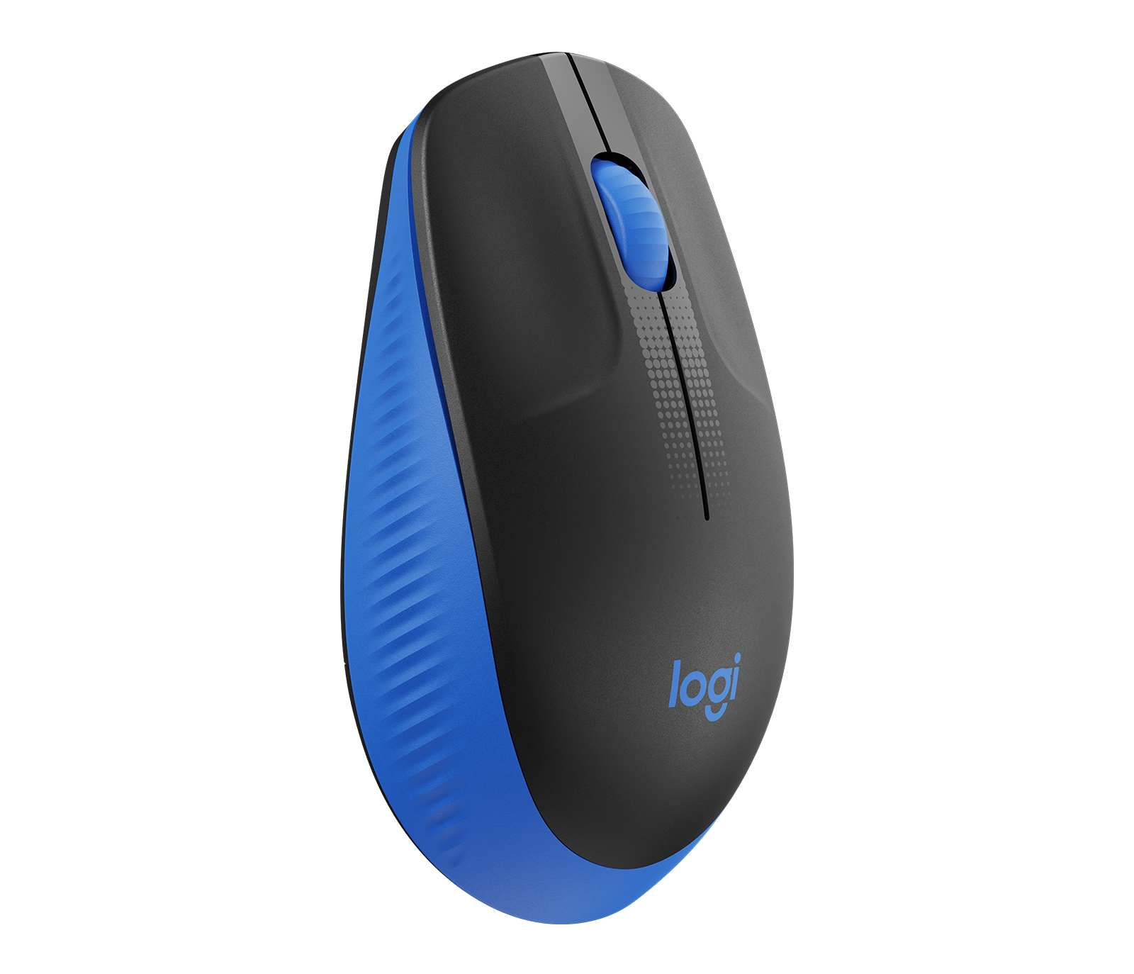 Logitech M190 - Ratón - óptico - 3 botones - inalámbrico - receptor inalámbrico USB - azul