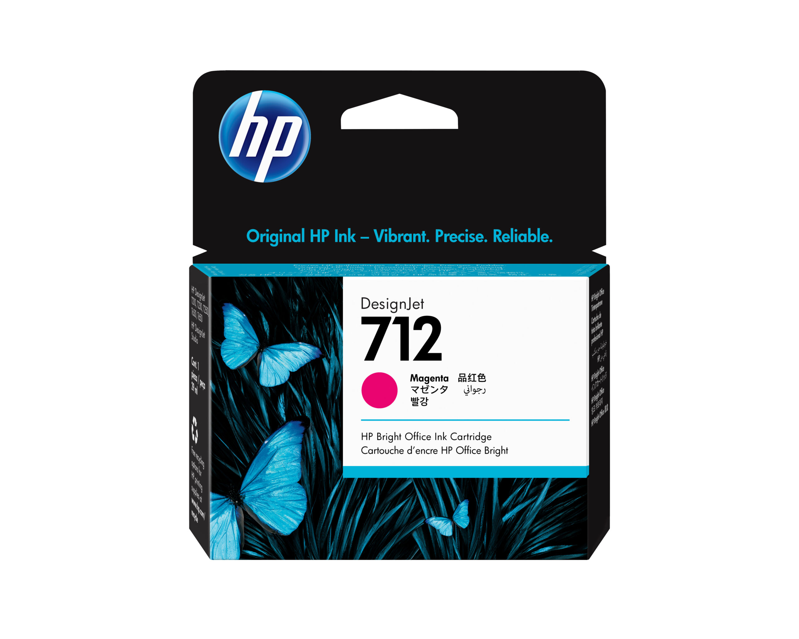 HP 712 - 29 ml - magenta - original - DesignJet - cartucho de tinta - para DesignJet Studio, T210, T230, T250, T630, T650