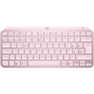 Logitech MX Keys Mini - eclado - Inalámbrico - Español - Bluetooth 5.0 / Bluetooth / 2.4 GHz / USB-C - Ergonomic Design - Rosa