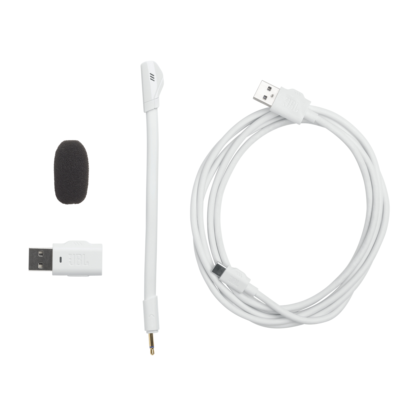 JBL Quantum 360P - Auricular - tamaño completo - Bluetooth/radiofrecuencia de 2,4 GHz - inalámbrico - blanco