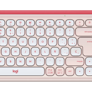 Logitech Pop Icon Combo - Keyboard and mouse set - Spanish (Latin American) - Rose
