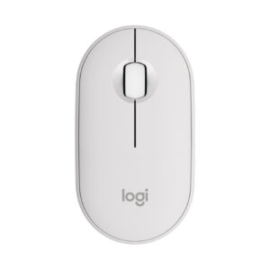 Logitech Pebble Mouse 2 M350s - Ratón - óptico - 3 botones - inalámbrico - Bluetooth - blanco
