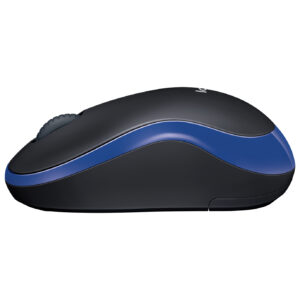 Logitech M185 - Ratón - diestro y zurdo - óptico - inalámbrico - 2.4 GHz - receptor inalámbrico USB - azul