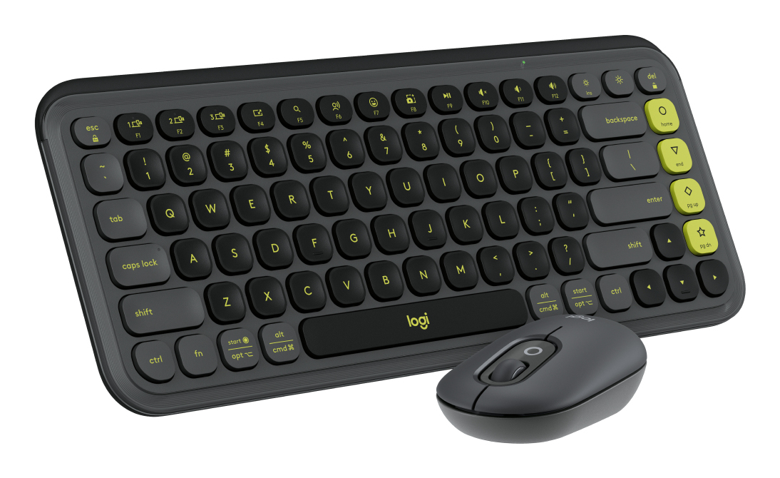 Logitech - Pop Icon Combo - Keyboard and mouse set - Spanish - Graphite
